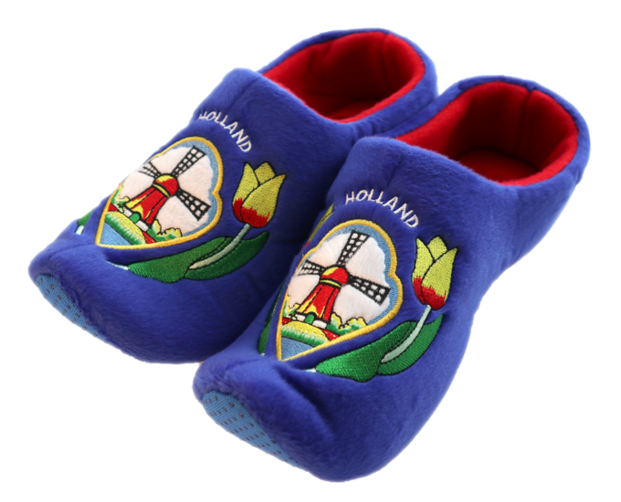 Klomppantoffels 25-30 blauw - tulp